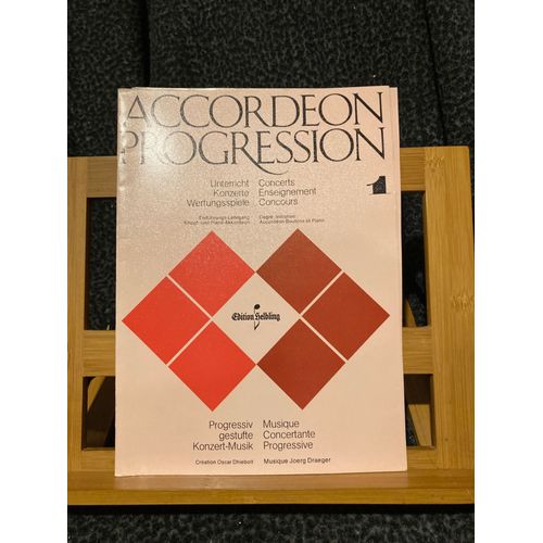 Joerg Draeger Accordeon Progression Vol. 1 Partition Ed. Helbling