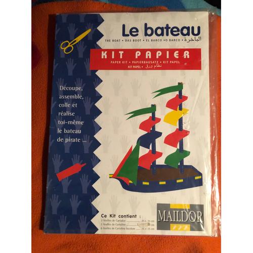 Kit De Découpage Papier Bateau De Pirate Maildor 