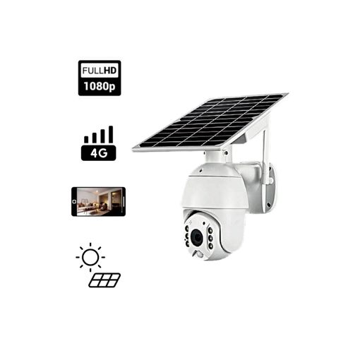 Caméra Solaire Extérieur 360 degrés version 4G avec batteries alimentées par panneau solaire