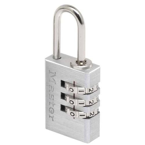 Cadenas en aluminium à combinaison programmable - MASTER LOCK - 20mm - Anse 21mm