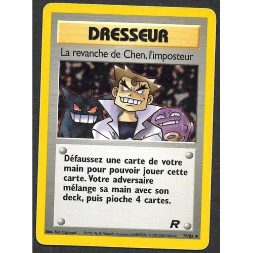 Carte Pokémon - Dresseur La Revanche De Chen, L Imposteur 76/82 - Team Rocket Wizards (Vf)