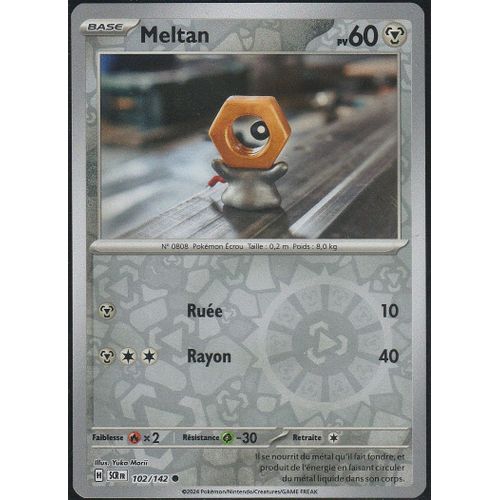 Carte Pokémon - Meltan - 102/142 - Reverse - Ev7 Couronne Stellaire