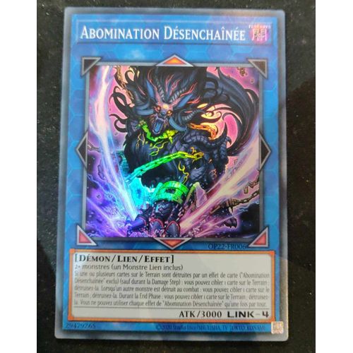 Yu Gi Oh Op22 Fr006 Abomination Désenchaînée Super Rare