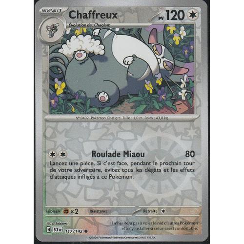 Carte Pokémon - Chaffreux - 117/142 - Reverse - Ev7 Couronne Stellaire