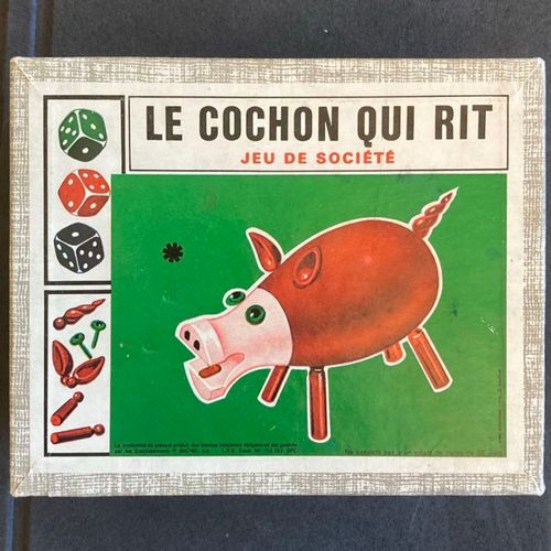Le Cochon Qui Rit - Boité Vintage 2 Joueurs 