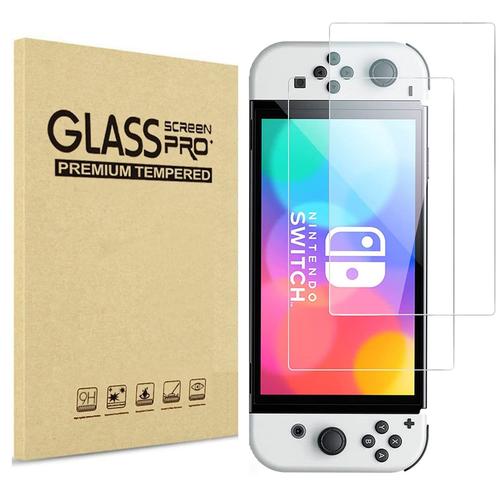 Verre Trempé Pour Nintendo Switch Oled [Pack 2] Film Vitre Protection Ecran Phonillico©