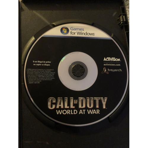 Jeux De Pc (Jaquette, Notice, Cd):  Call Of Duty World At War