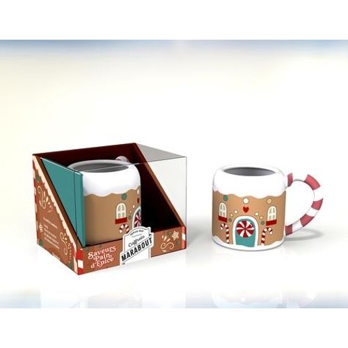 Mug Saveurs Pain D'épices - Ce Coffret Contient 1 Mug Et 1 Livre De Recettes