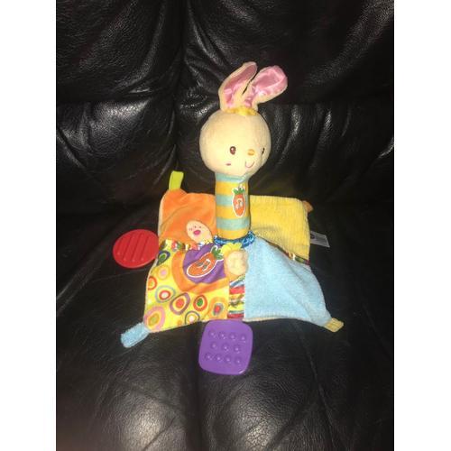 Doudou Lapin Hochet Éveil Vtech Musicale