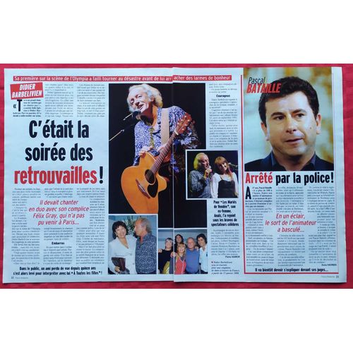 France Dimanche N°3188 - Didier Barbelivien, Pascal Bataille - Coupure De Presse, Clipping De 2007