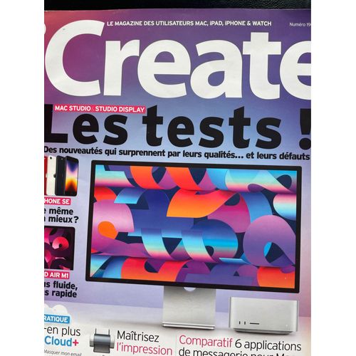 Icreate 190. Mai 2022. Les Tests ! Mac Studio Display. Iphone Se. Ipad Air M1. 
