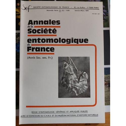 Annales De La Société Entomologiques De France, Tome 15(1)