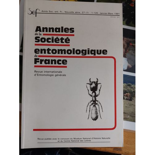 Annales De La Société Entomologique De France, 27(1), 1991