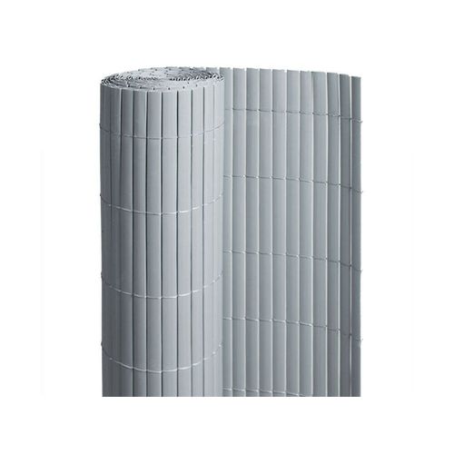 Canisse Pvc Double Face Gris 6 M - 2 Rouleaux De 3 X 1,20 M - Jardideco