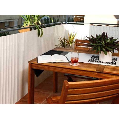 Canisse Pvc Double Face Blanc 18 M - 6 Rouleaux De 3 X 1,20 M - Jardideco