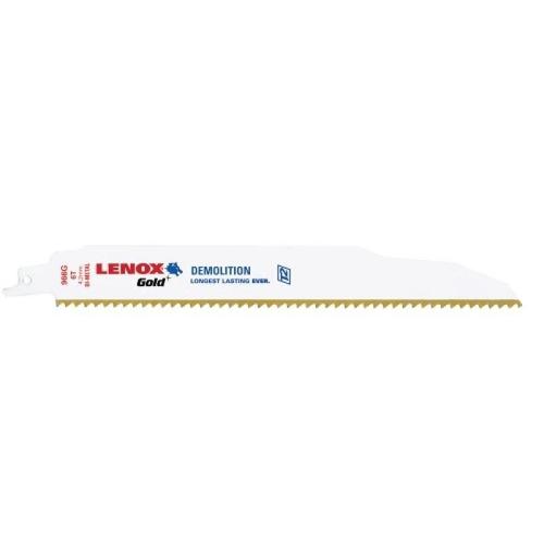 Lame scie sabre - démolition - bois clous - 229 mm - par 5 - 966GR LENOX