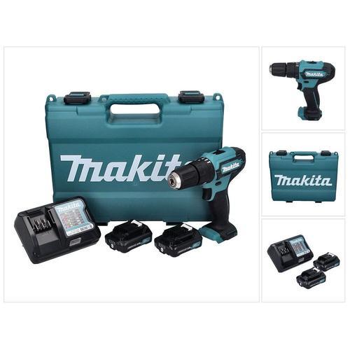 Perceuse visseuse à percussion MAKITA 12V CXT - 2 batteries BL1021B 2.0Ah - 1 chargeur DC10WD HP333DWAE