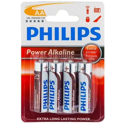 Pile philips lr6 aa alcaline 4pcs