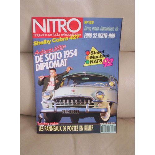 Nitro N° 139 - De Soto 1954 Diplomat - Shelby Cobra 427 - Street Machine Nats 92...