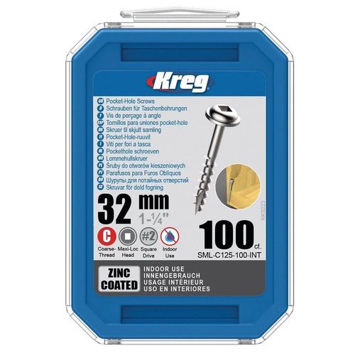 Kreg Vis À Tête Cylindrique Bombée 32 Mm 100 Pièces (sml-c125-100)