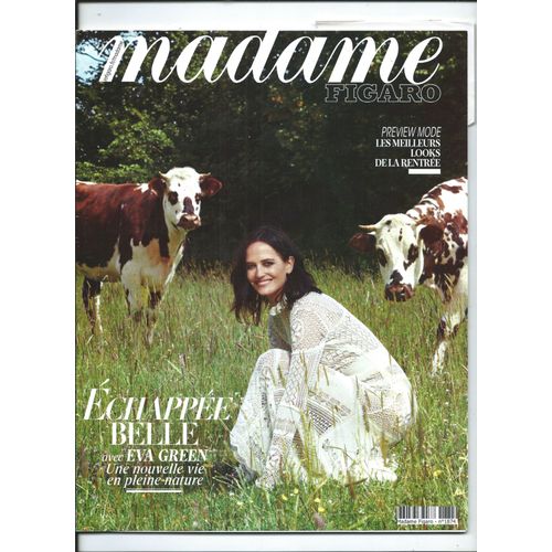 Madame Figaro 24/07/2020 Eva Green, Bernard-Henri Lévy, Melha Bedia, Shirley Clarke, Stéfi Celma, Elizabeth Debicki, Laura Smet, Jean Rolin, Justine Dupont, Sara Sampaio