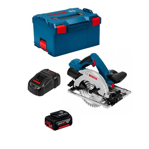 Scie Circulaire Bosch Gks 18v-57 G (1 X 5,0ah Gal1880cv L-boxx 238)
