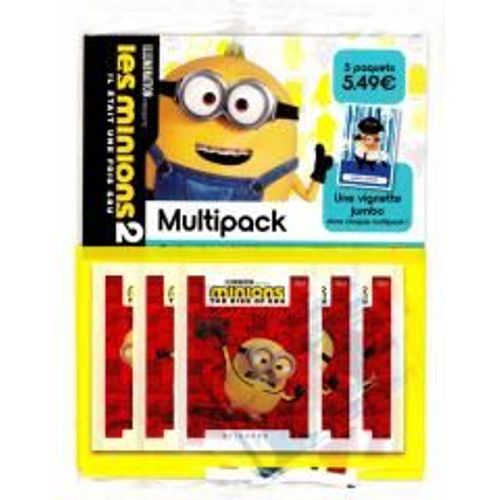 Multipack Minions 2 5 Paquets + 1 Vignette Jumbo