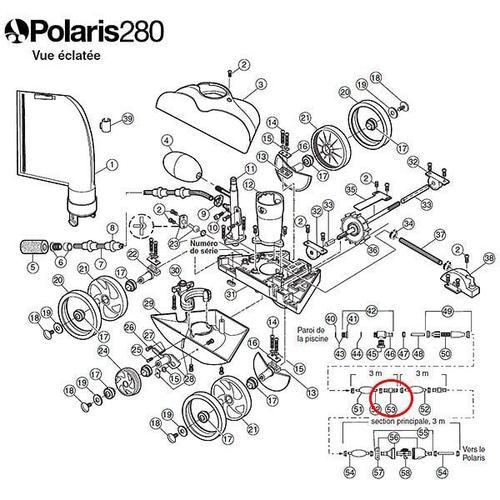 Polaris - d20 - Emerillon tournant à roulement à billes pour polaris 180/280/380