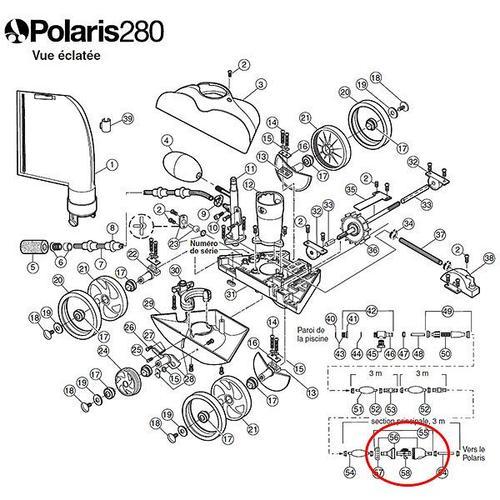 vanne de recul de rechange pour polaris 280 - g52 - polaris