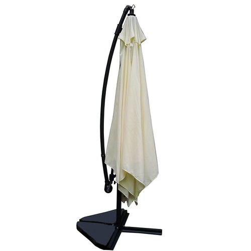 Parasol Carré Solenzara Écru 3x3mètres