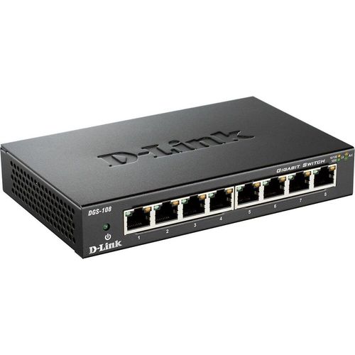 D-Link DGS 108 - Commutateur - 8 x 10/100/1000 - de bureau