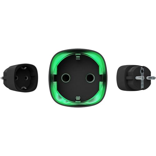 Accessoire pour alarme Ajax Systems Prise intelligente sans fil noire avec m
