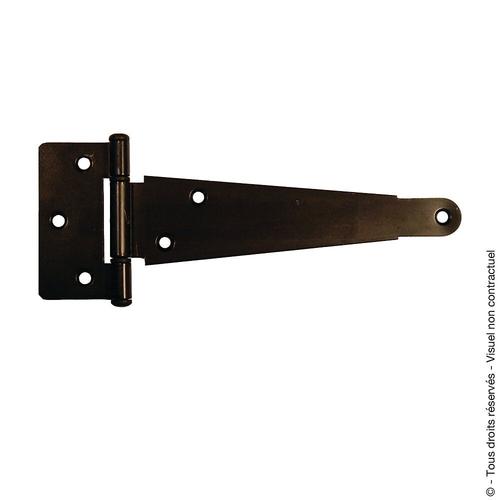 Penture anglaise cataphorèse noire axe composite Mermier Quincaillerie - Longueur 60 cm