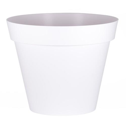 EDA Plastiques - Pot rond Toscane XXL 100x79.5cm 356L Blanc