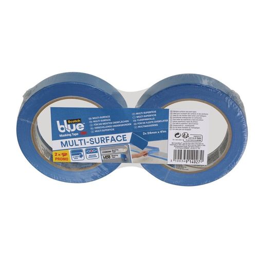 3M SCOTCH BLUE LOT DE 2 ROULEAUX 3100349140270 MULTI-SURFACES ADHESIF PEINTURE PROTECTION PRO BRICOLAGE AUTO MOTO ART COMASOUND KARTEL CSK ONLINE