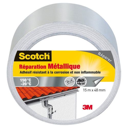 3M SCOTCH Ruban adhesif - 15 m x 48 mm - Special surface metallique