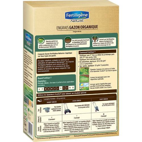 NATUREN engrais gazon organique 100 m² - 2,5 kg