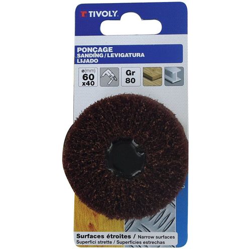 Roue Mousse Abrasive Pour Métal, Diam.60 Mm