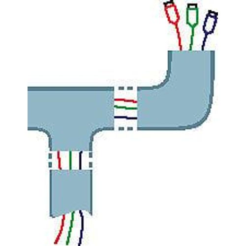 Cache-câble blanc pour moulure, H.100 x P.7 cm