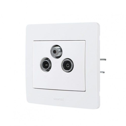 Prise TV/FM/SAT DEBFLEX DIAM2 blanc