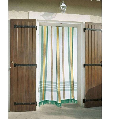 Rideau Marseillais Tissé Vert 225 X 140 Cm