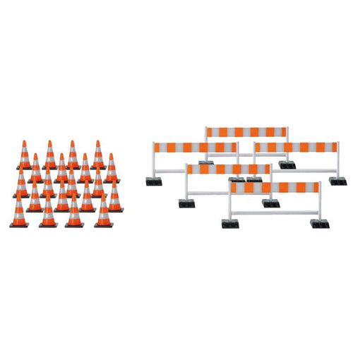 20 Cones Et 5 Barrières 1/87 Herpa-Herpa