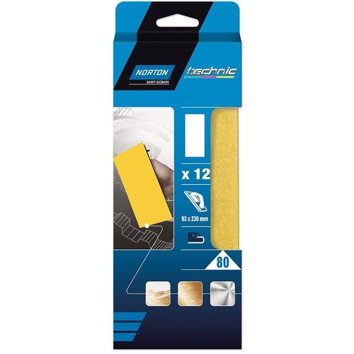12 patins pour cale à poncer 93x230mm Grain 40