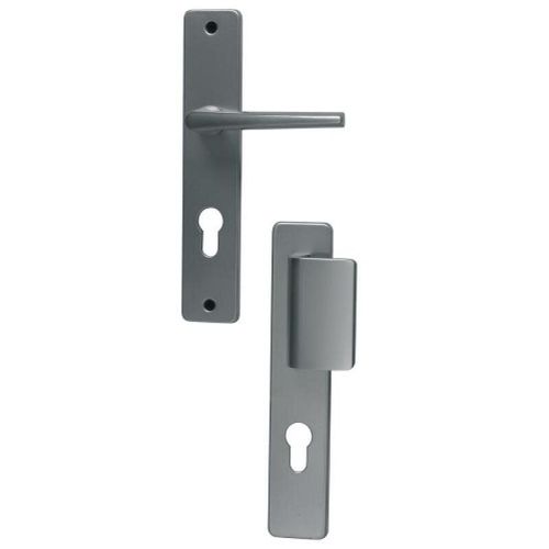 Ensemble de porte palière Riviera 536 BEZAULT Entraxe 195 mm Champagne - Clé i - 0121978