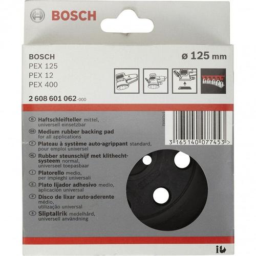 Bosch Professional plateau de ponçage 125mm PEX 125/400