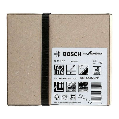 Bosch Lame de scie sabre S 611 DF Heavy for Wood and Metal