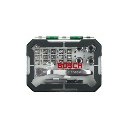 Bosch 2607017322 Set de 26 Embouts de vissage + cliquet