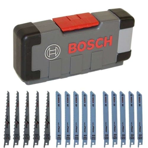 Bosch Lames de scie sauteuse Wood and Metal Basic, set de 15 pièces