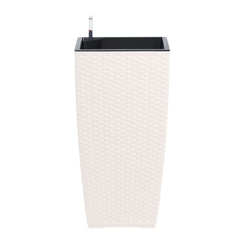 Poetic - Bac Casa Mesh Carre Haut 3058 Blanc - L 29.9 X L 29.9 X H 57.4 Cm 12l - Avec Reserve D'eau