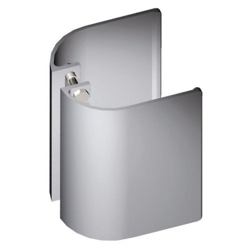 Poignée aileron de porte battante - hauteur 200 mm - alu argent - 1780 BILCOCQ